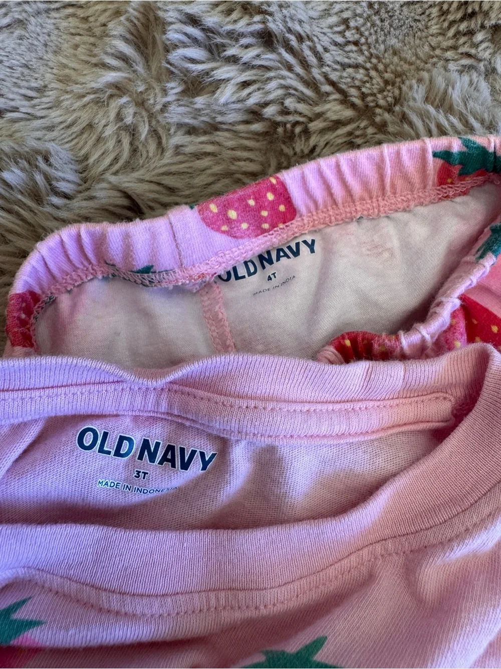 Old Navy Pink Strawberry Set